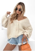 Sweter oversize Aperol Spritz jasnobeżowy