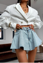 Jeansy z szerokimi nogawkami So Much More jasnoniebieskie