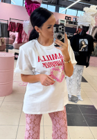 T-shirt z nadrukiem La Milla Summer Lover biały