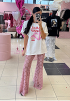 T-shirt z nadrukiem La Milla Summer Lover biały