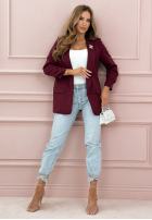 classic Suit jacket Premium bordowa