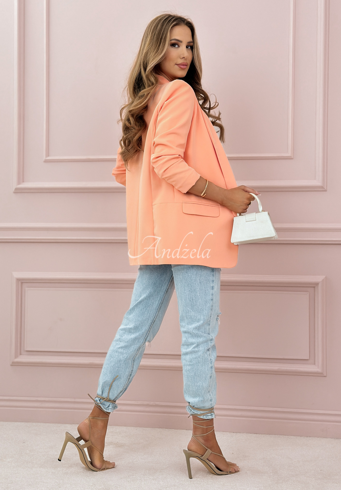 Premium classic peach blazer