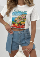 Jeansowe szorty No Wifi niebieskie