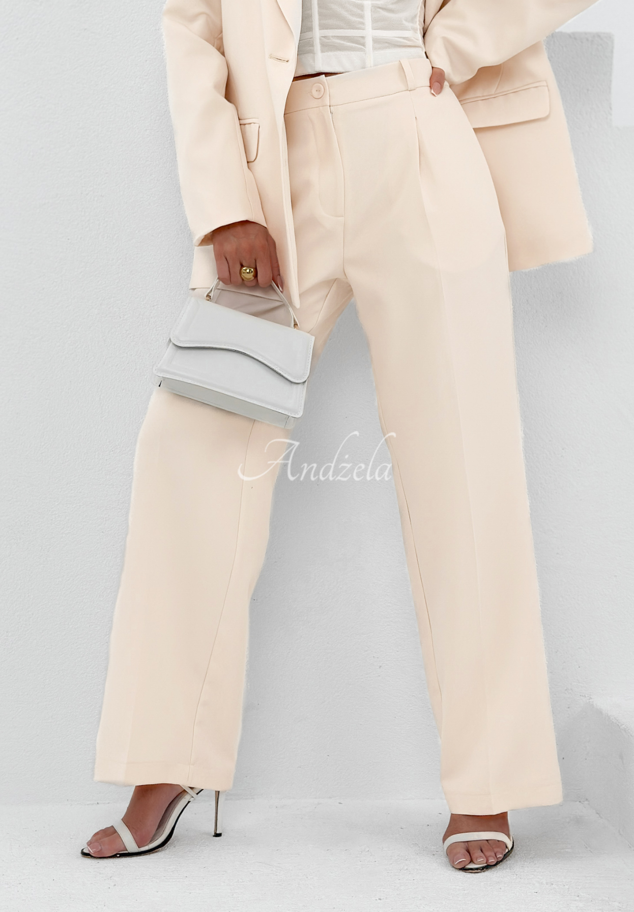 Elegant My Necessity vanilla wide leg pants