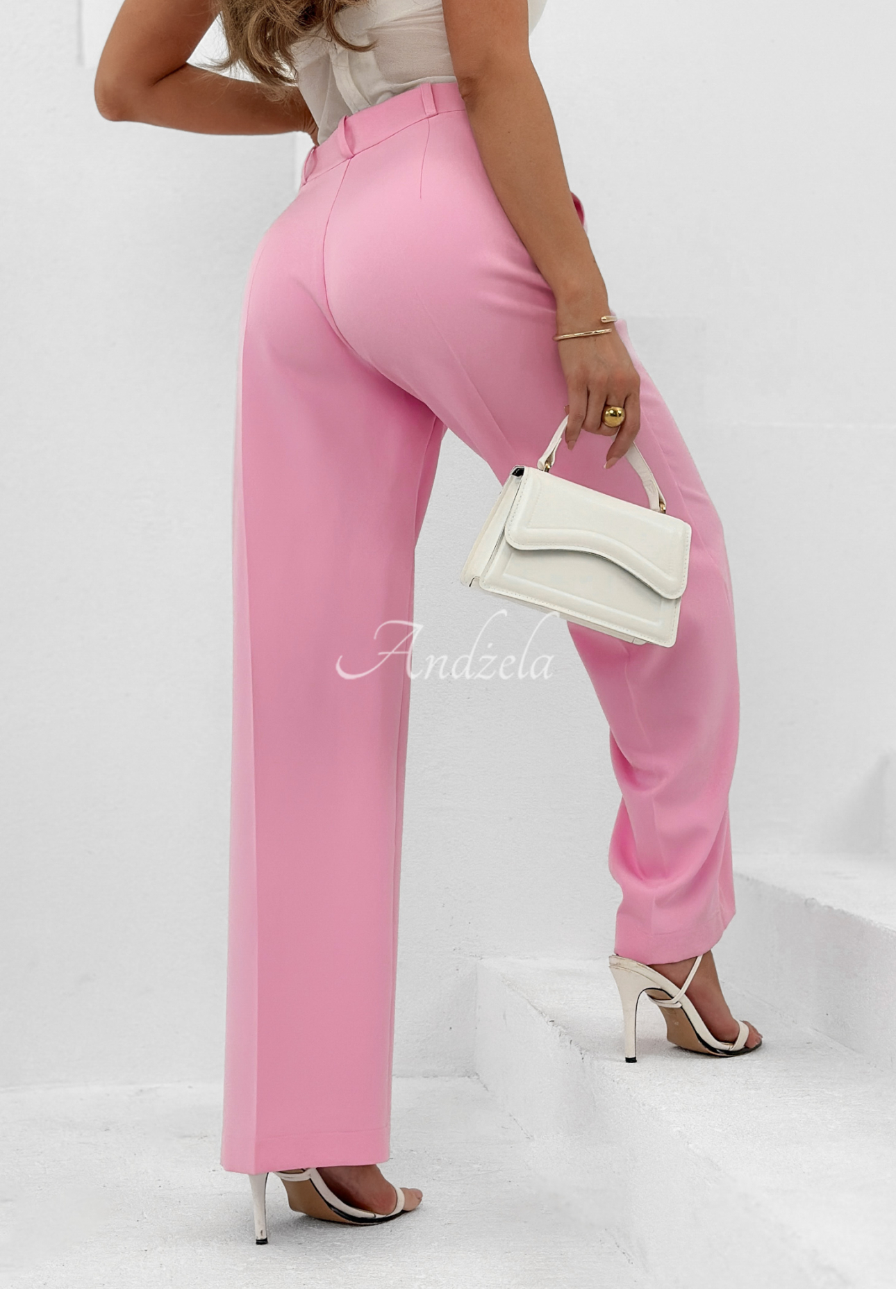 Elegant My Necessity wide leg pants pink