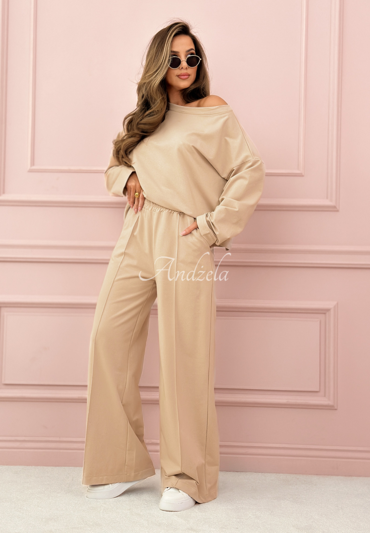 Come Home sweatshirt set beige