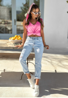 Top z dekoltem Sea And Me różowy