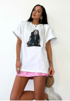 T-shirt z nadrukiem La Milla Miss Lacy biała