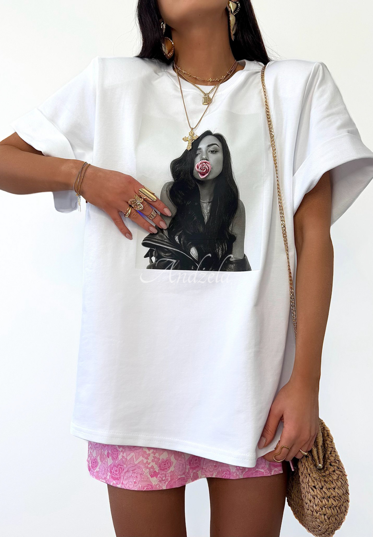 La Milla Miss Lacy printed T-shirt white