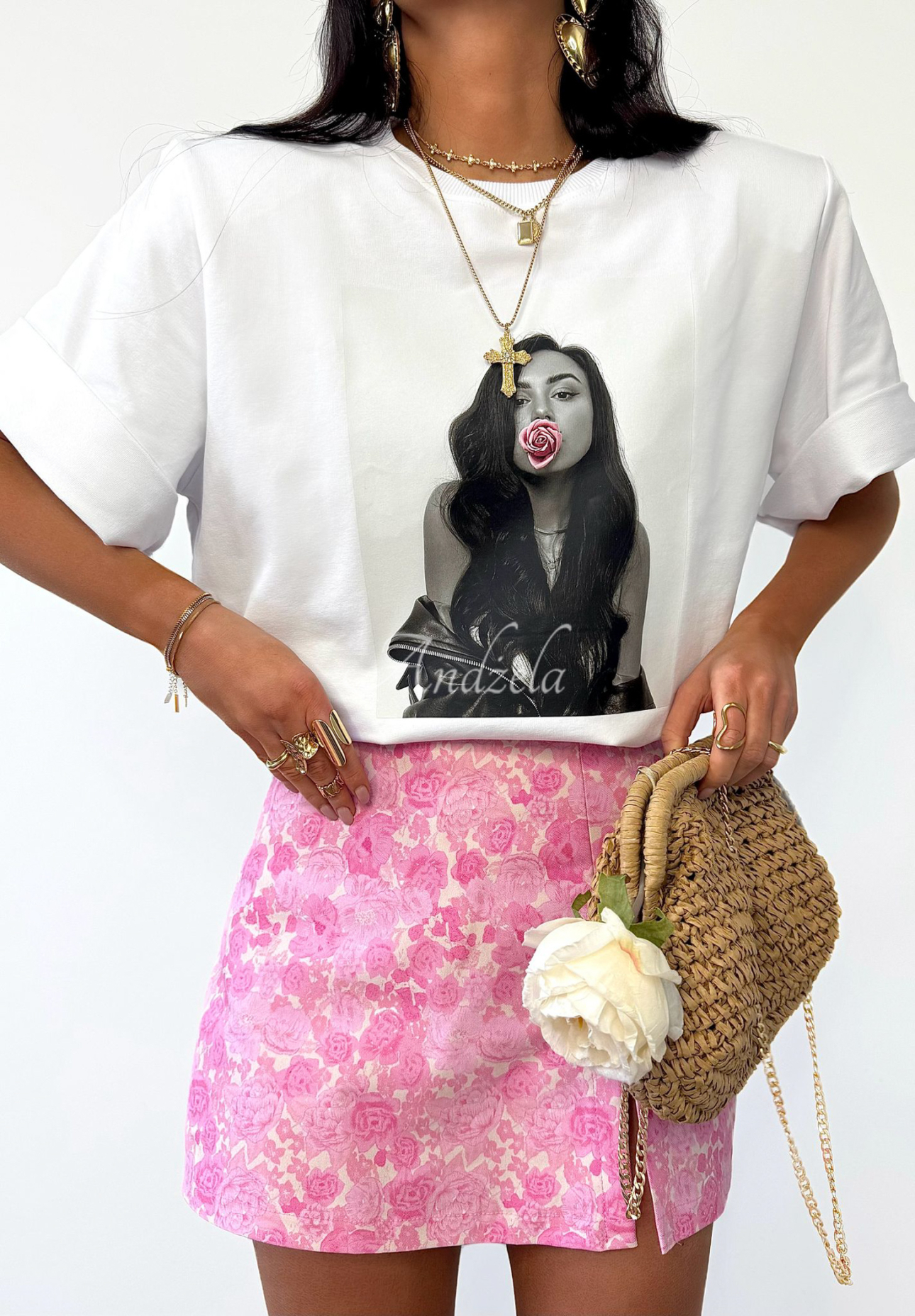 La Milla Miss Lacy printed T-shirt white