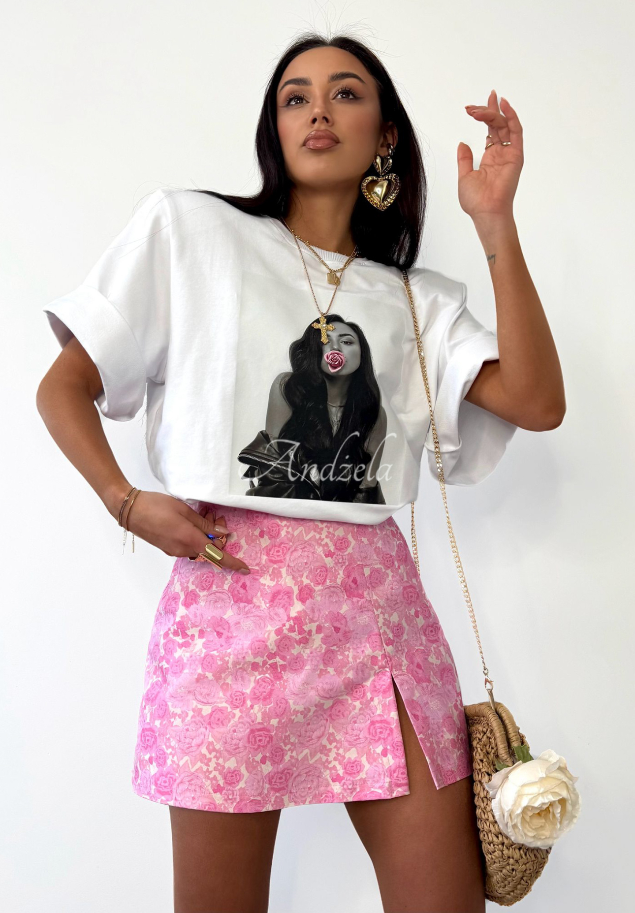 La Milla Miss Lacy printed T-shirt white