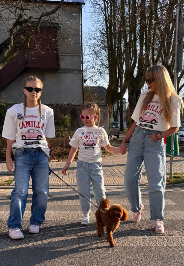 La Milla Reason To Stay children's printed T-shirt white