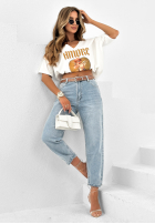 Spodnie jeansowe Look At That jasnoniebieskie