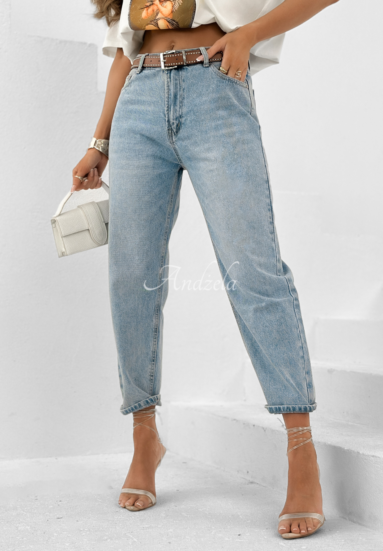 Look At That light blue denim pants