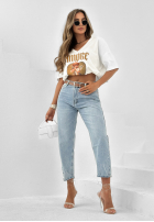 Spodnie jeansowe Look At That jasnoniebieskie