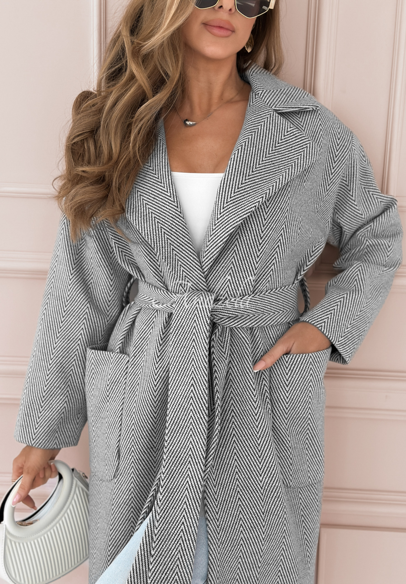 Colors Of Spring long coat white and black