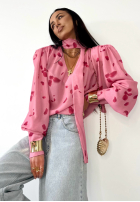 Koszula we wzory La Milla Your Own Person różowa