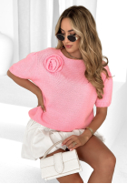 Pretty Rose oversize sweater powder pink