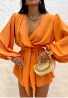 Krótki kombinezon La Milla Keep On Shining pomarańczowy