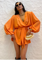 Krótki kombinezon La Milla Keep On Shining pomarańczowy