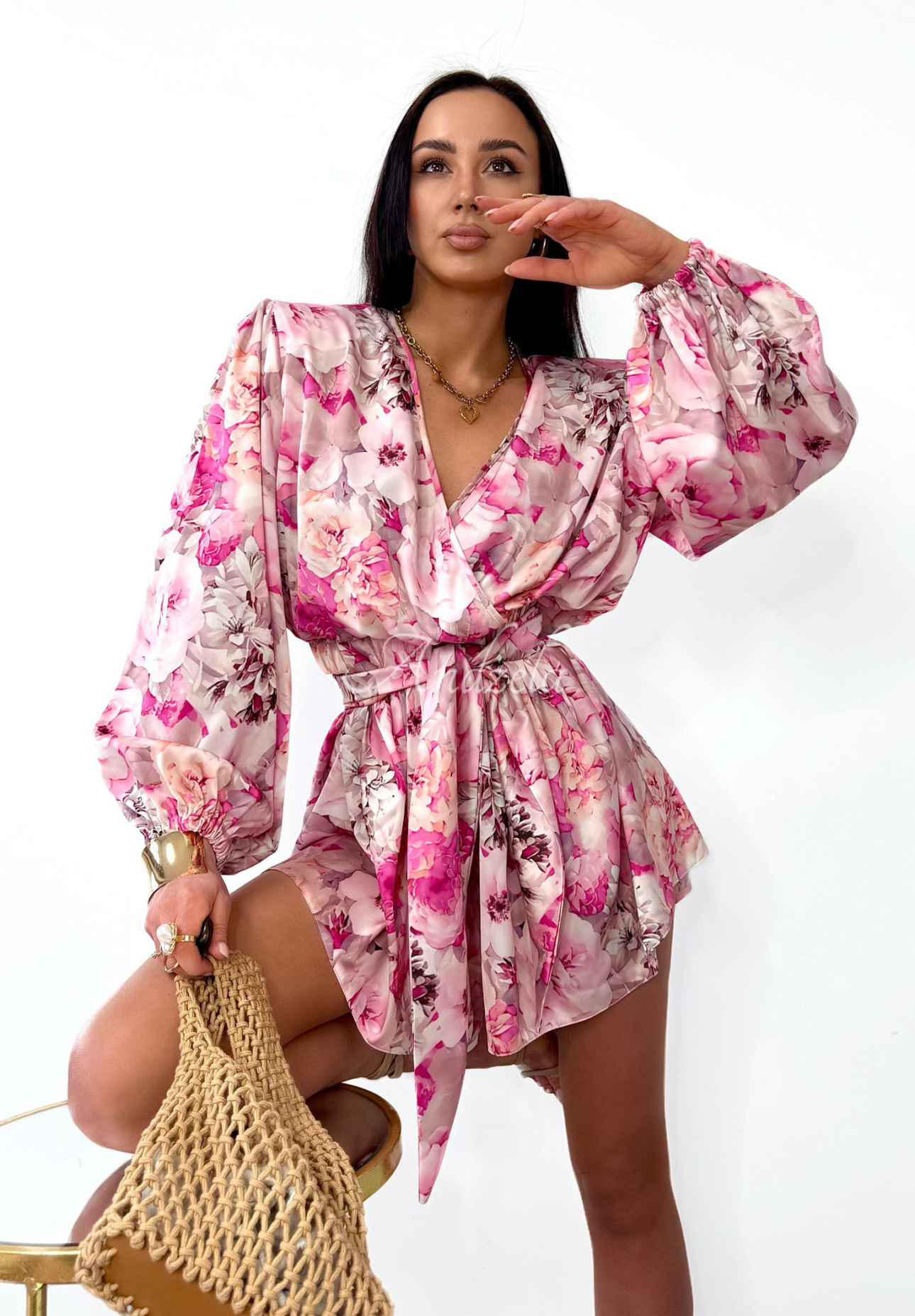 Bela & Nuni Flower Pink Jumpsuit main image 0