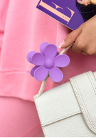 Spinka klamra do włosów kwiat Girly Touch fioletowa