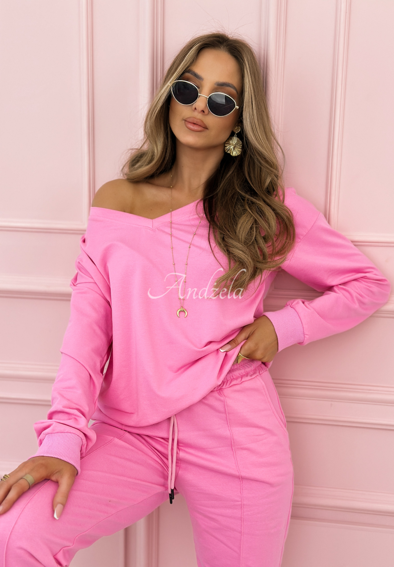 Zen Zone tracksuit set pink