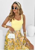 Body na ramiączkach Hold My Heart bananowe