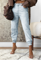 Spodnie jeansowe straight Smells Like You niebieskie