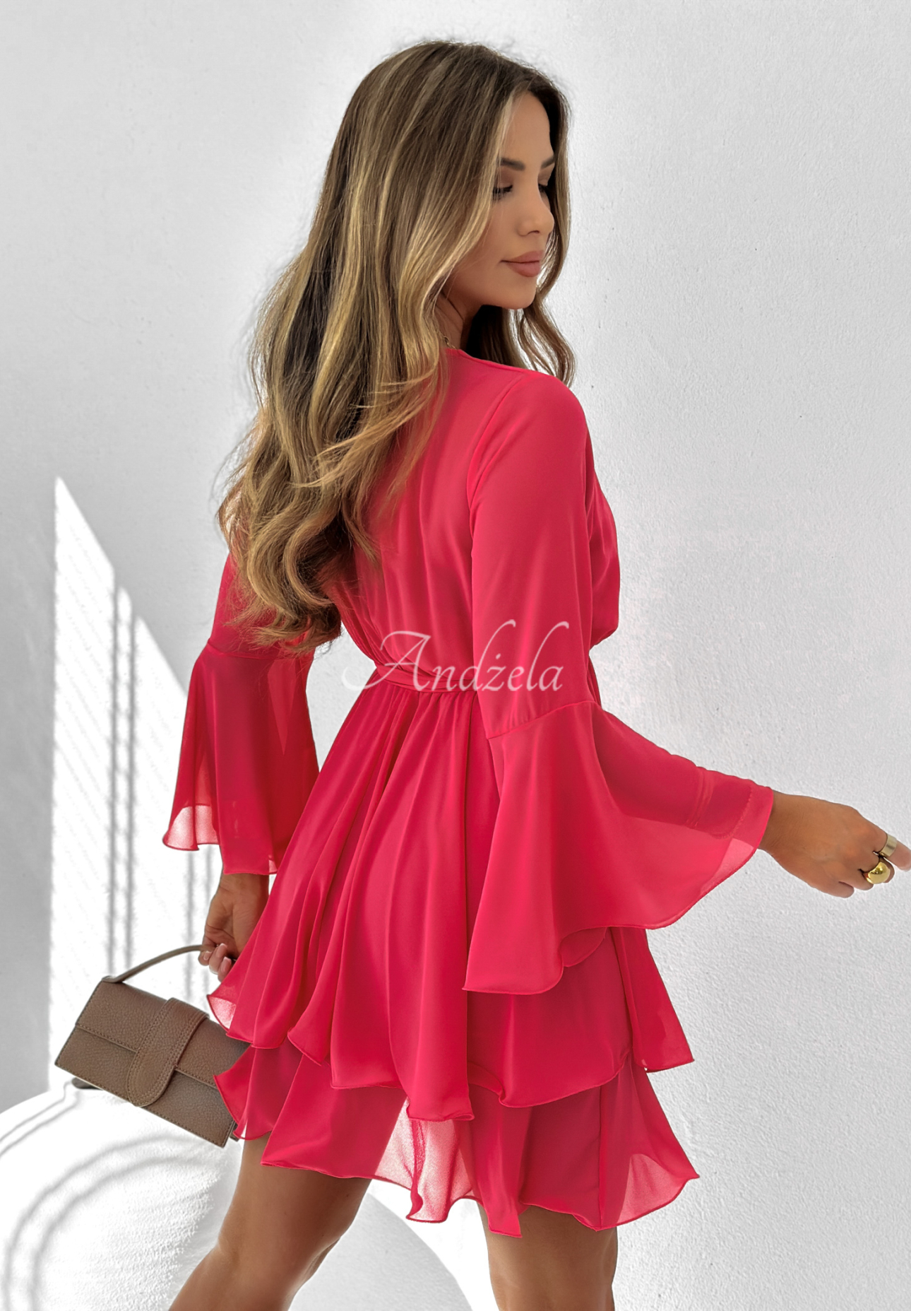 Blush dress with belt Dance Of Life pink