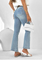 Spodnie jeansowe dzwony Hot Girl Style niebieskie