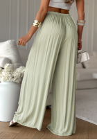 Wiskozowe spodnie wide leg Letter To Summer szałwiowe