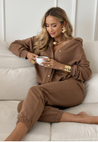 Komplet dresowy The Beauty czekoladowy