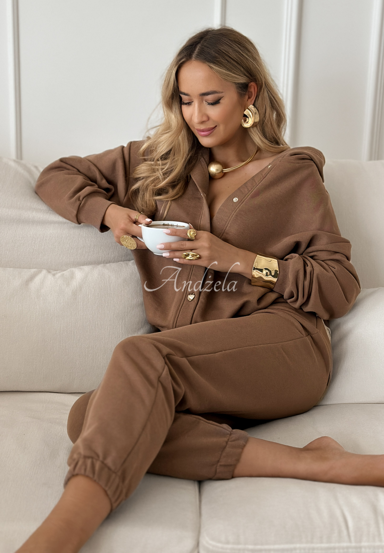 The Beauty chocolate tracksuit set