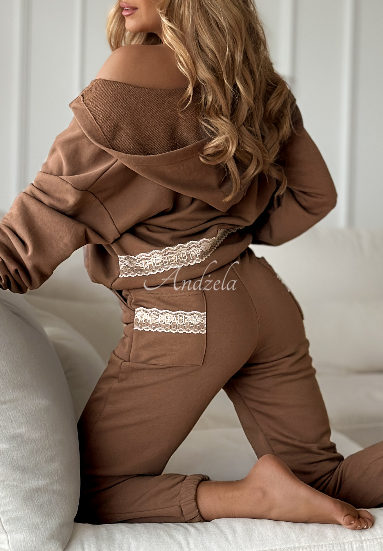 The Beauty chocolate tracksuit set