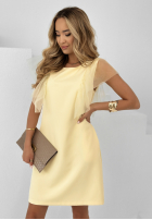 Sukienka z tiulowymi rękawkami Enchanting waniliowa