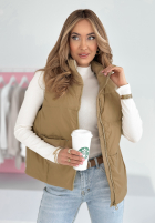 Puchowa kamizelka Say Nothing ciemnobeżowa