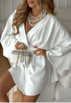 Sukienka z paskiem Followed My Heart ecru