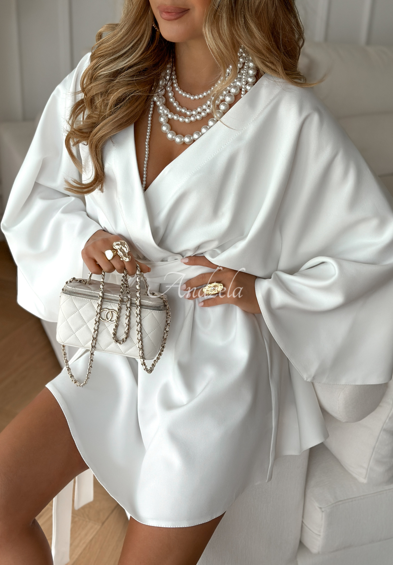 Dress with belt Followed My Heart ecru