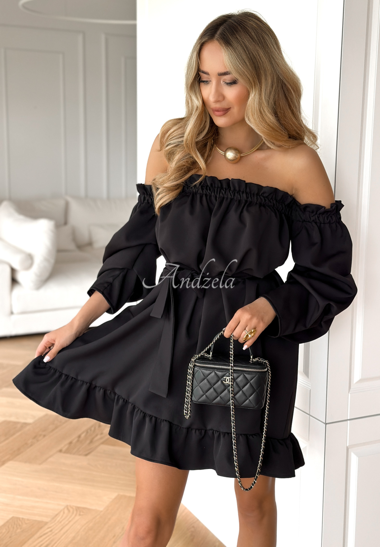 Spanish dress with belt More Than That black