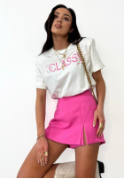 Spódniczka mini z rozcięciem Got My Attention różowa