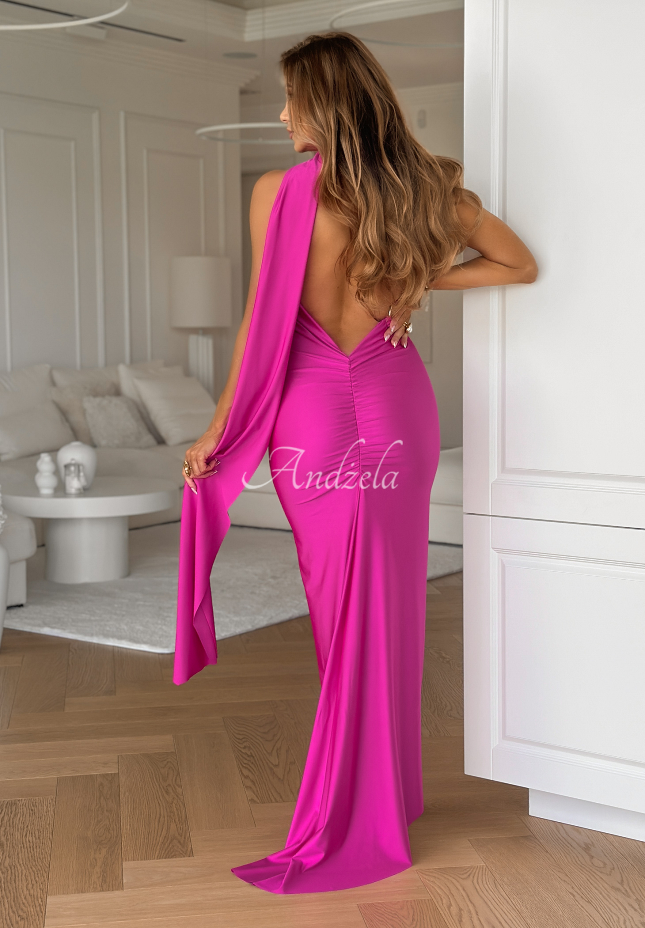Make It Epic pink maxi dress