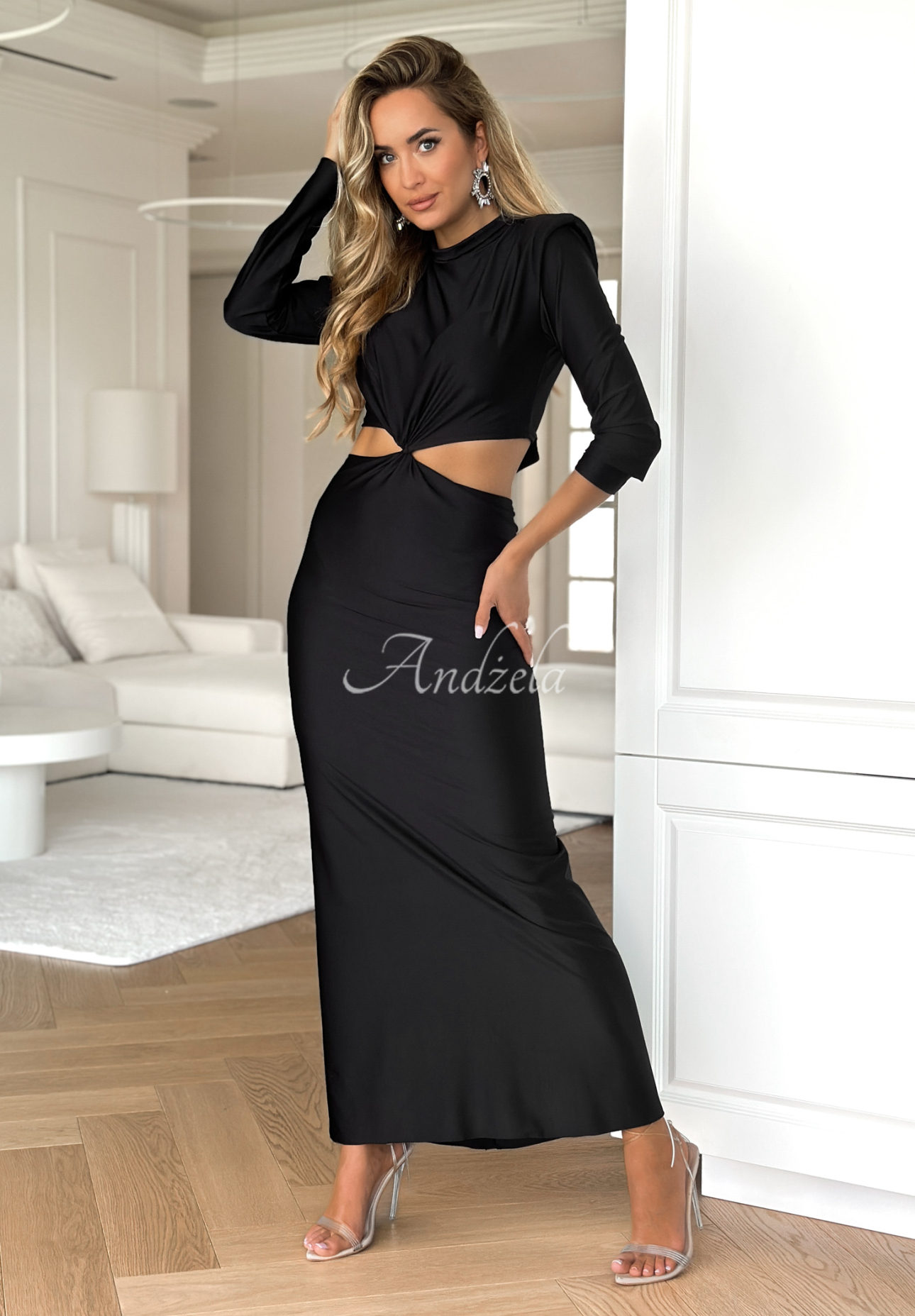 Maxi dress with cutouts So Stunning black