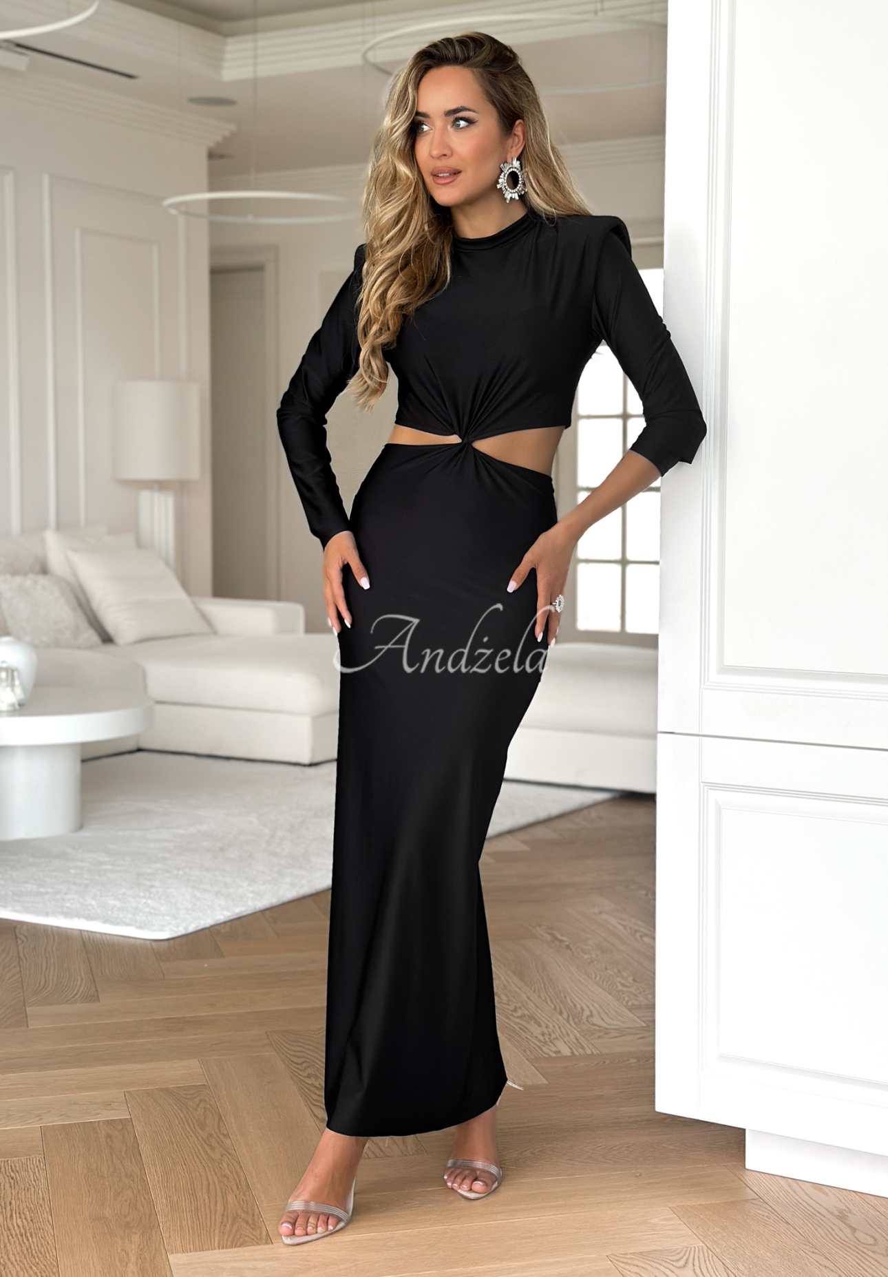 Maxi dress with cutouts So Stunning black