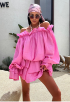 Spódnico-spodenki La Milla Spring Is In The Air różowe