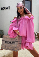 Spódnico-spodenki La Milla Spring Is In The Air różowe