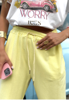 Spodnie dresowe Flawless Fusion żółte