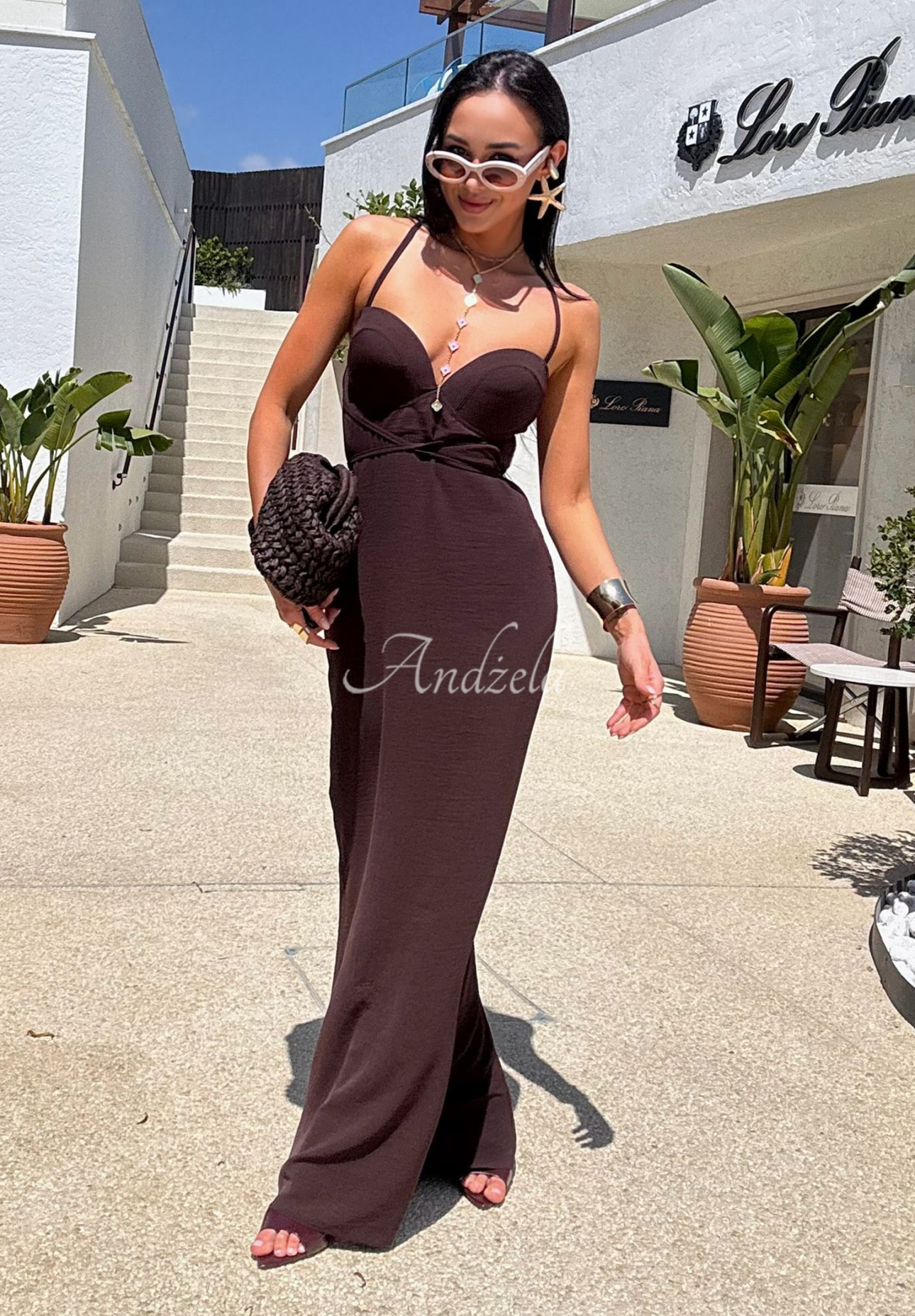 La Milla Remember About Me chocolate maxi dress