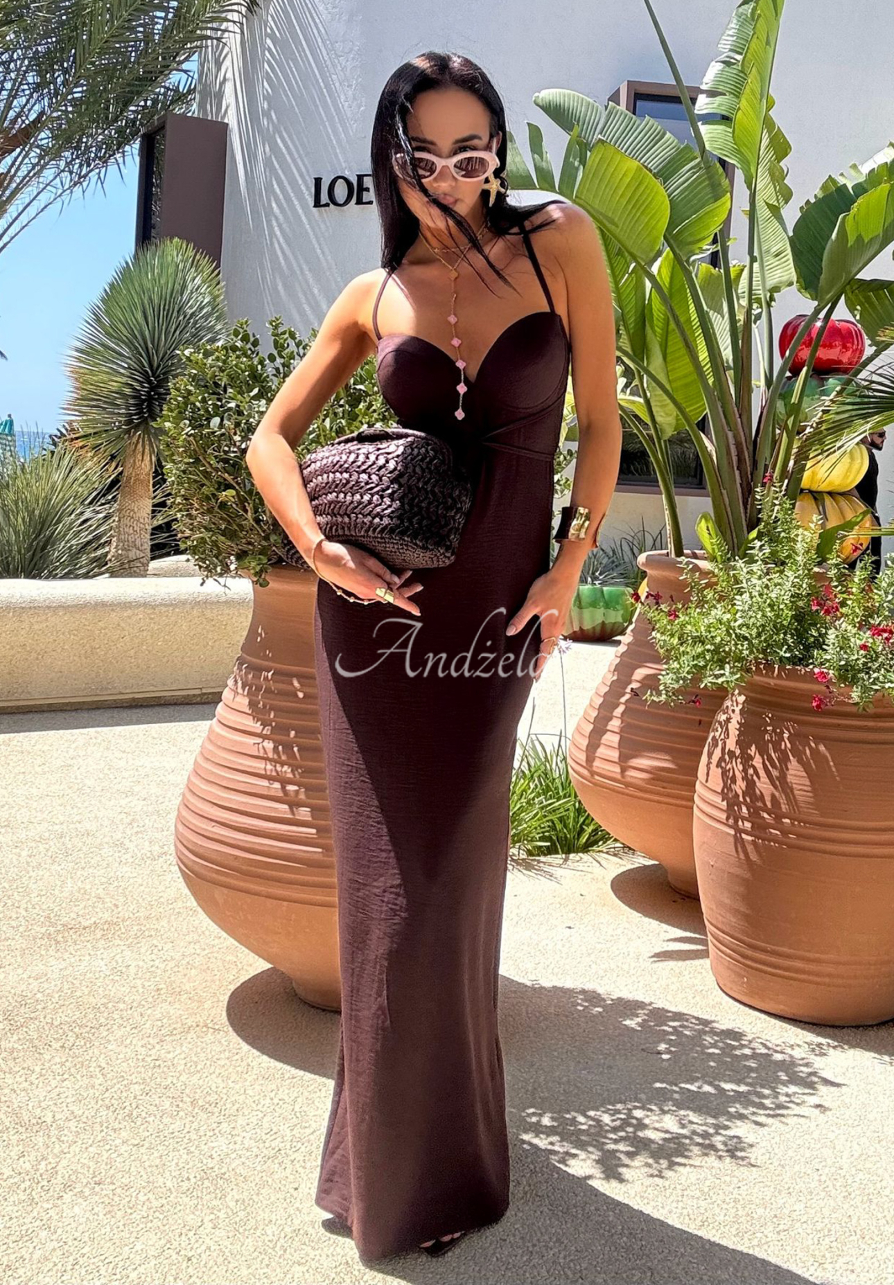 La Milla Remember About Me chocolate maxi dress
