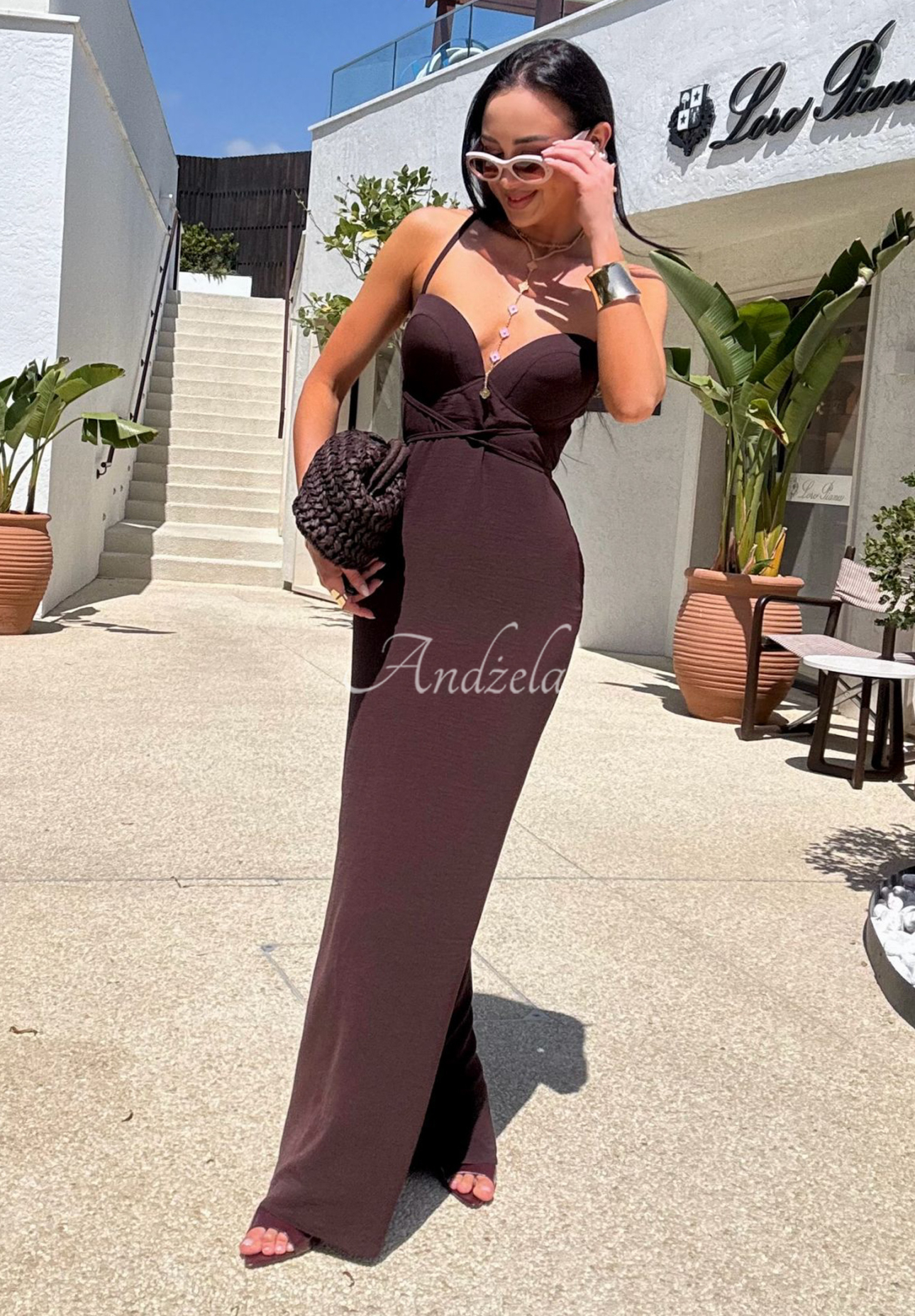 La Milla Remember About Me chocolate maxi dress